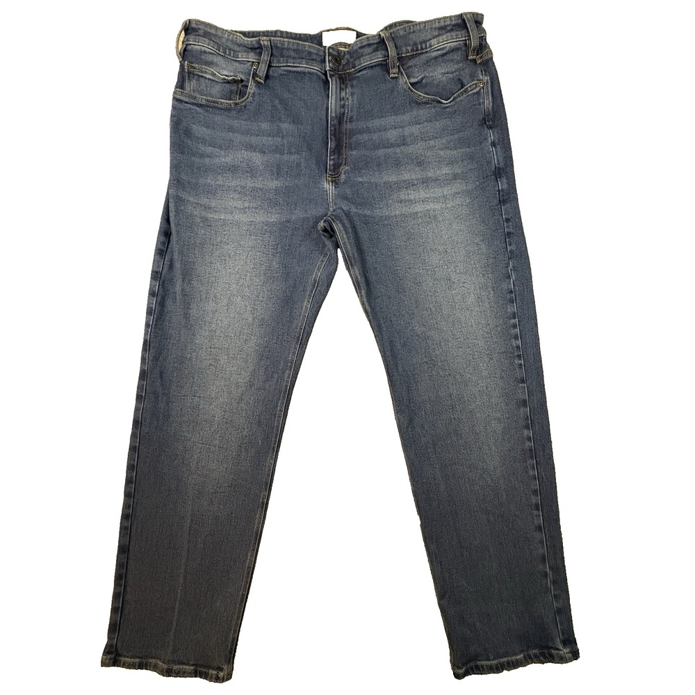 Orvis Men's 40.5x30.5 Blue Medium Wash Straight Leg Five Pocket Stretch Jeans